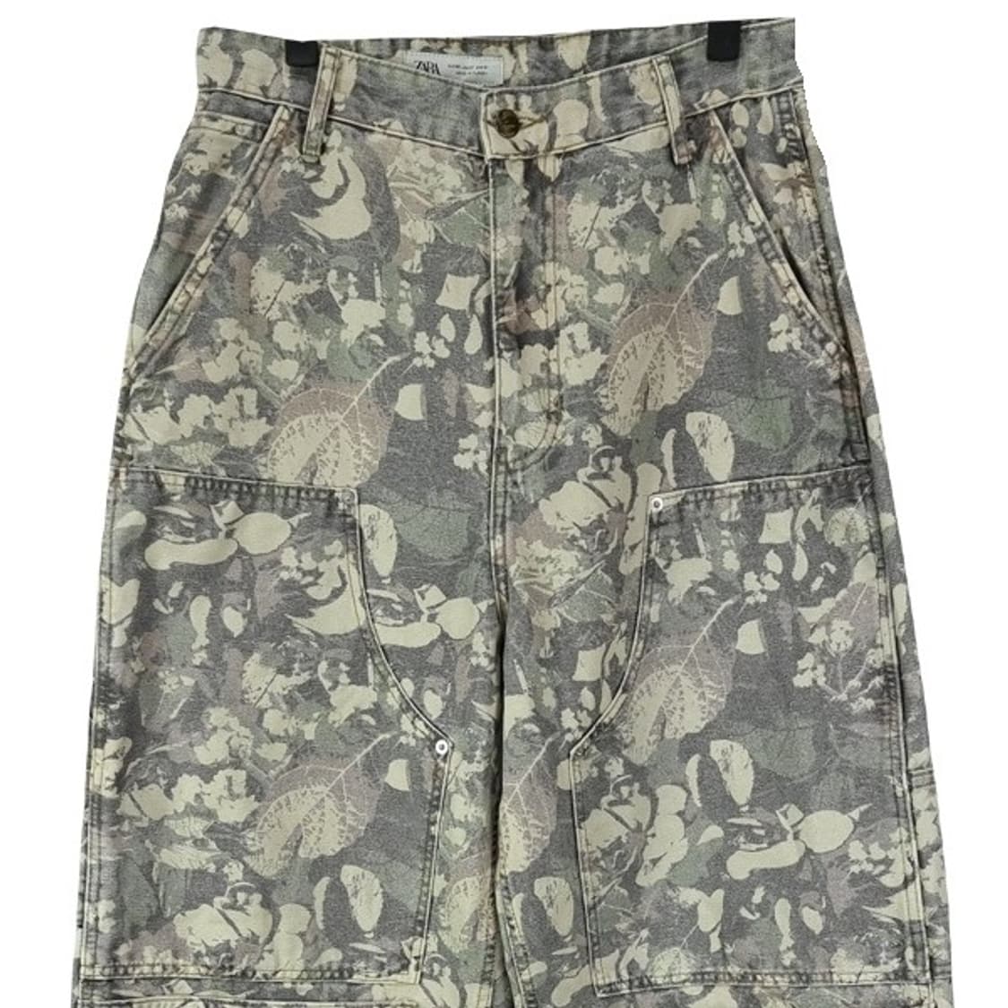 [자라] 카모 패턴 루즈핏 더블니 카펜터 워크 팬츠 M19198 상품이미지4