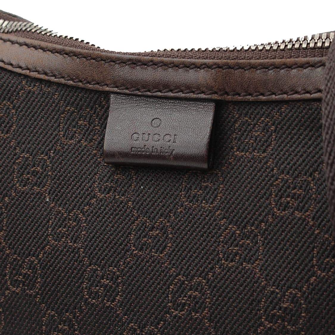 구찌 딥브라운 자카드 하프문 크로스백 상품이미지6