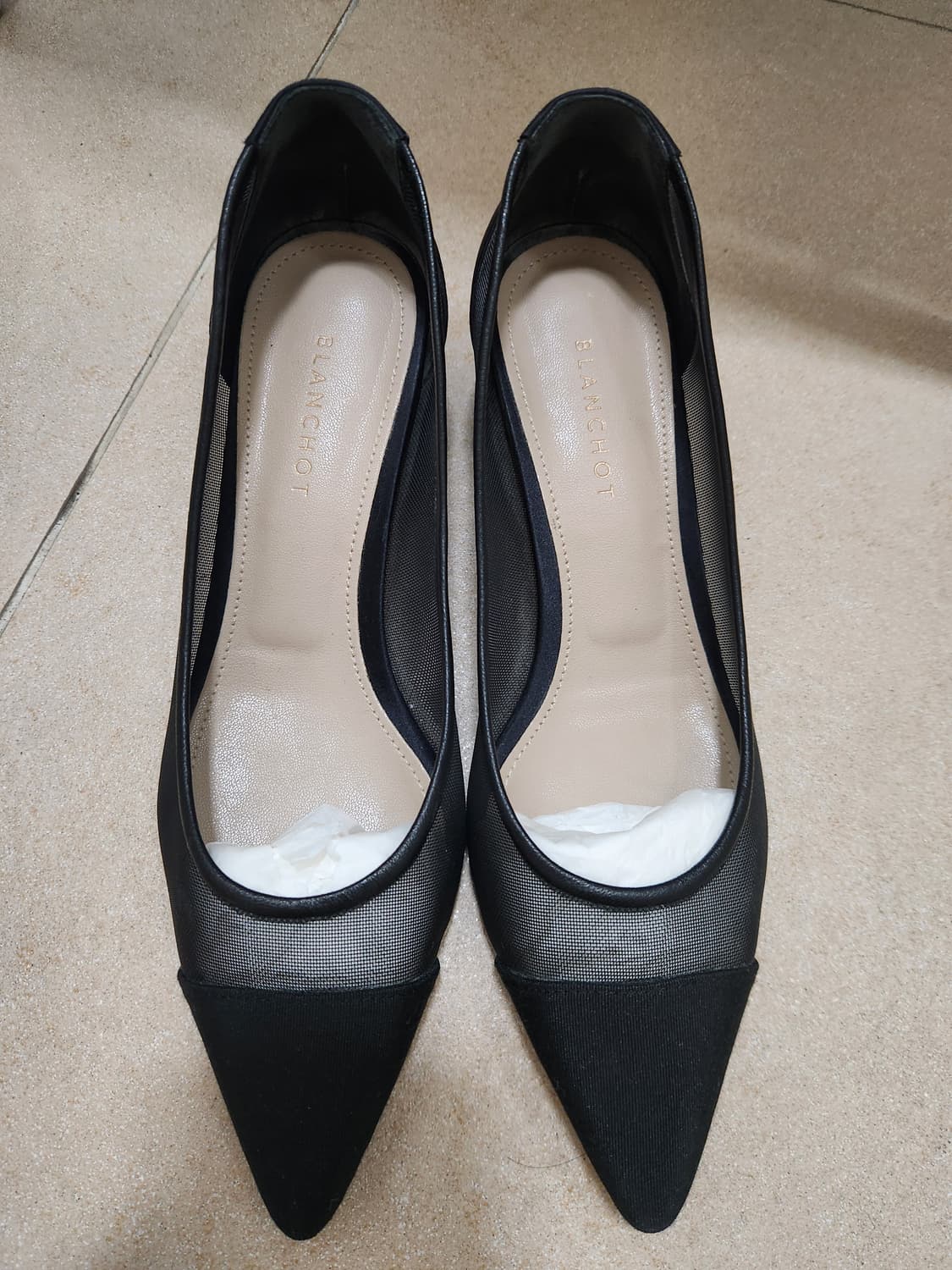 [blanchot] 블랑쇼 하프문 메쉬 - 240 / 통굽 4cm 상품이미지4