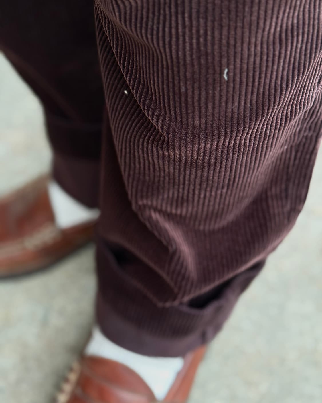 90‘s 폴로 랄프로렌 투턱 코듀로이 앤드류 팬츠 34 [와인] 상품이미지10