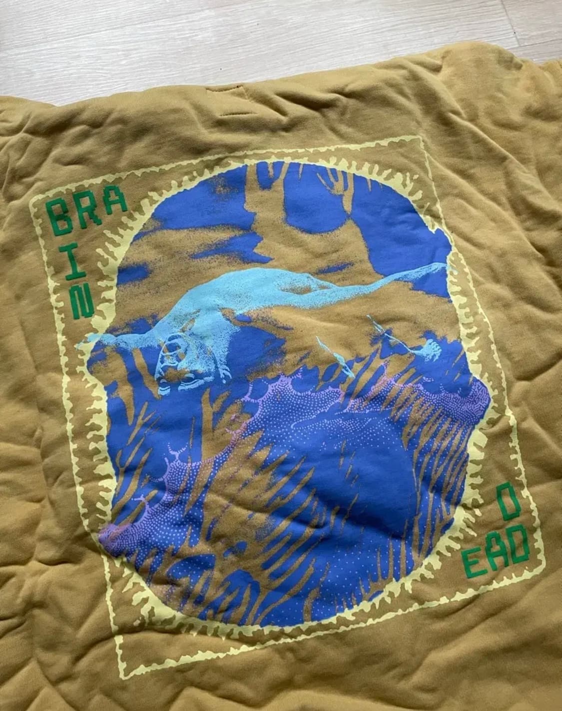 브레인데드 헤비웨이트 L 후드 머스타드 색 상품이미지4