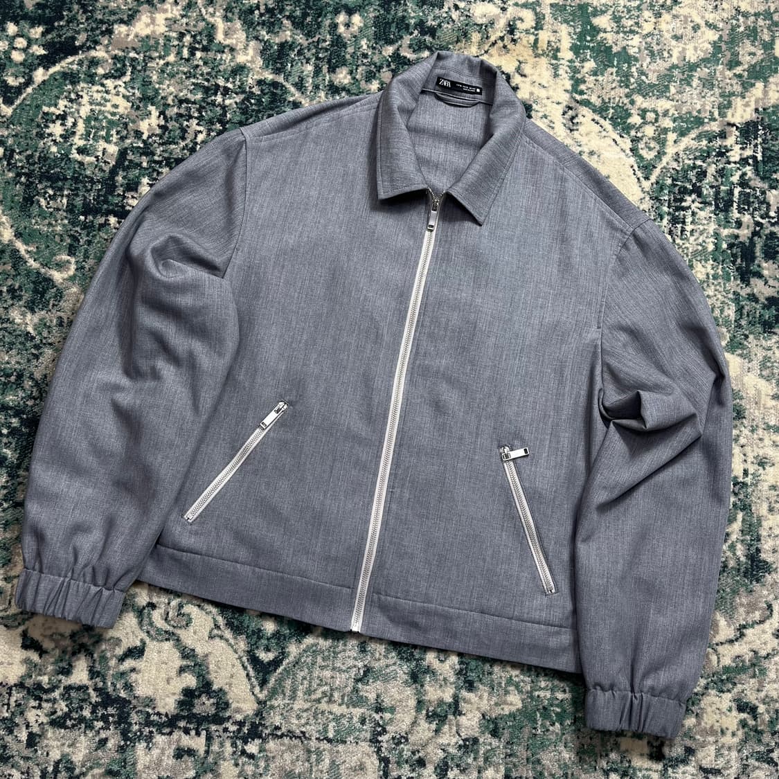 Zara 자라 스트럭처 집업 블루종 자켓(XL) 상품이미지1