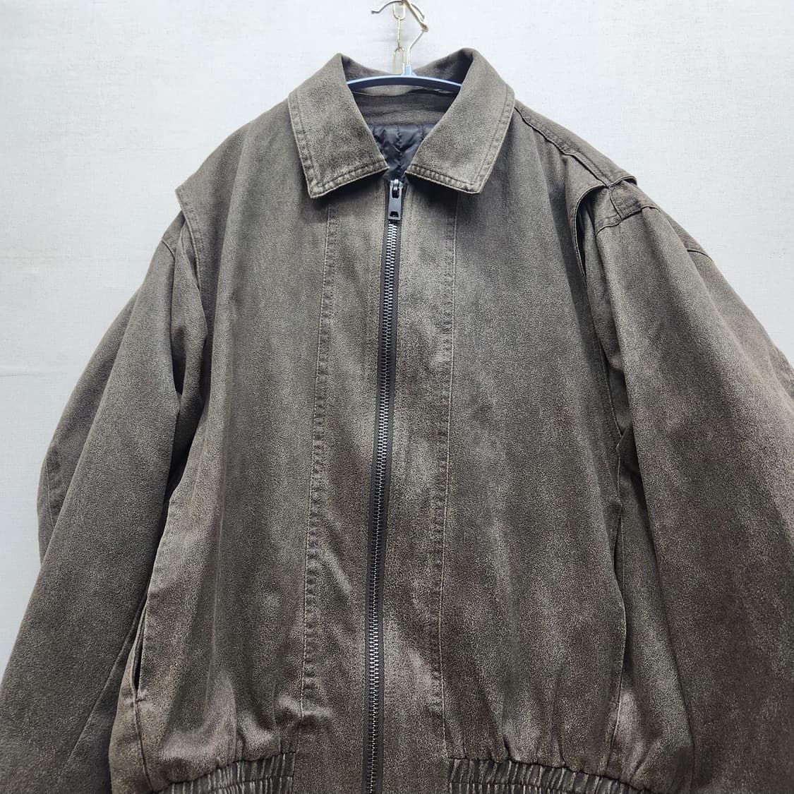 라퍼지스토어 버핑레더 오버핏 MA-1 투웨이자켓(안감) S(XL) 상품이미지2