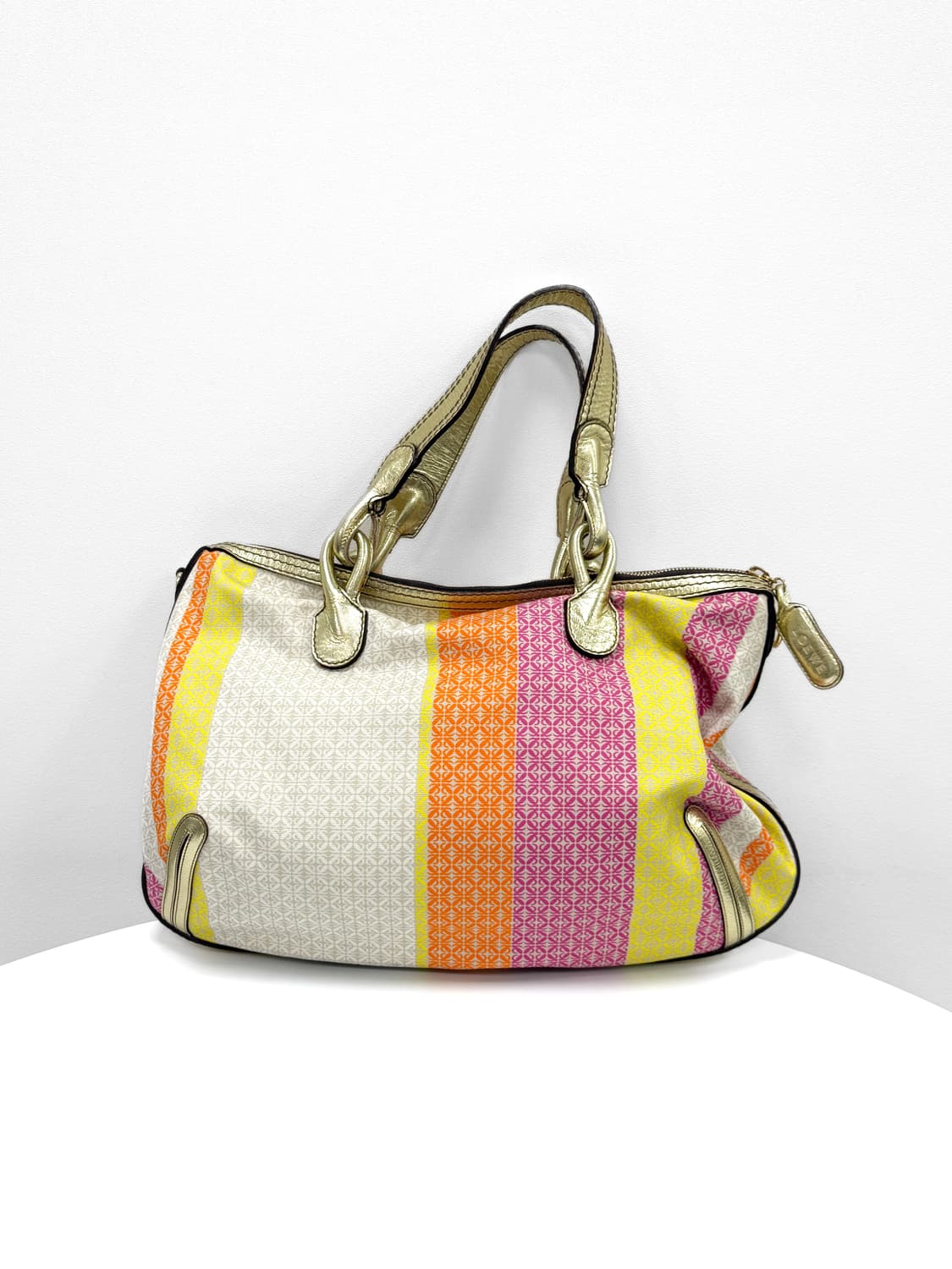 로에베 멀티 스트라이프 캔버스 토트백 상품이미지3