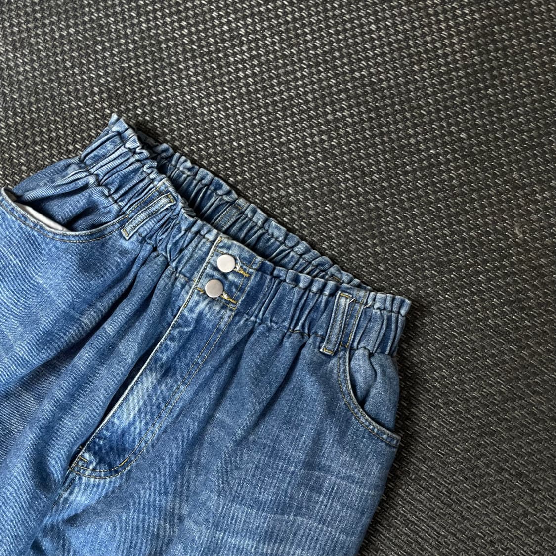 (밴딩) 쉬인 연청 투버튼 벌룬핏 팬츠 4XL 상품이미지3