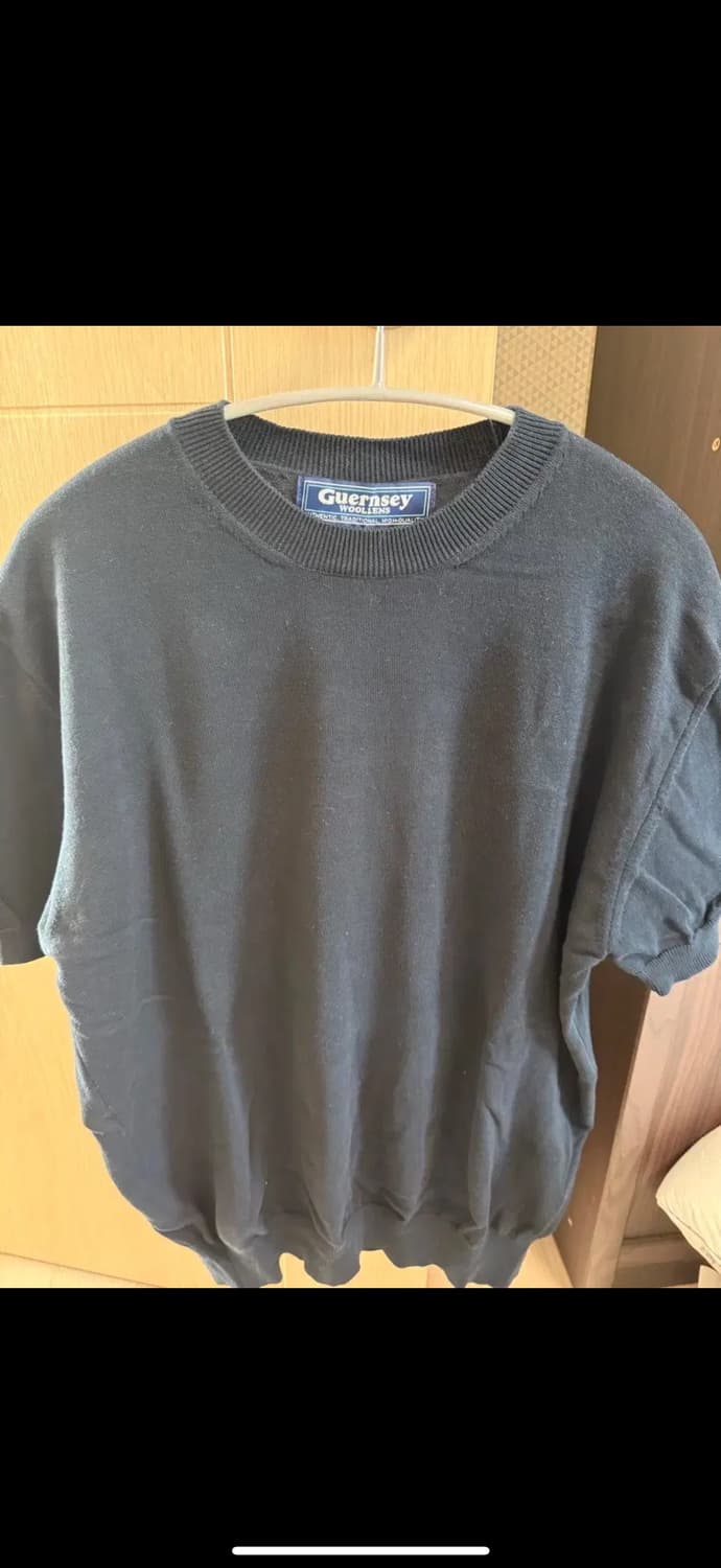 건지 울른스 반팔 니트 네이비 상품이미지3