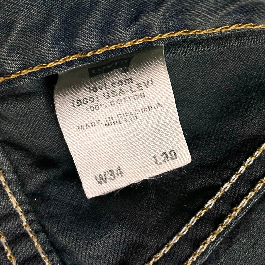 리바이스 505 데님팬츠 W34 L30 상품이미지5