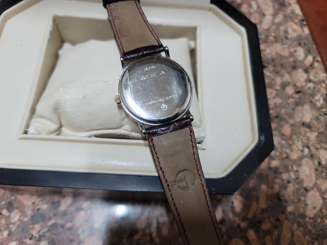 00's 명품 지라드페리고 공용 18k베젤 클래식 오토매틱 드레스 워치 상품이미지6