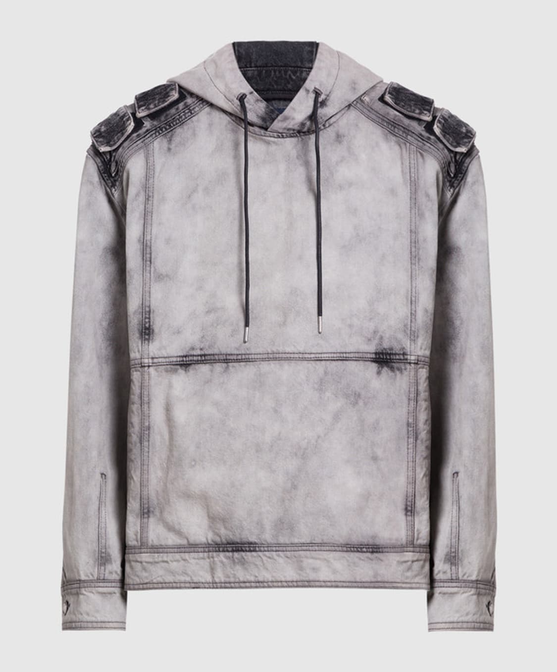 준지 데님 디테일 코만도 후드 상품이미지1