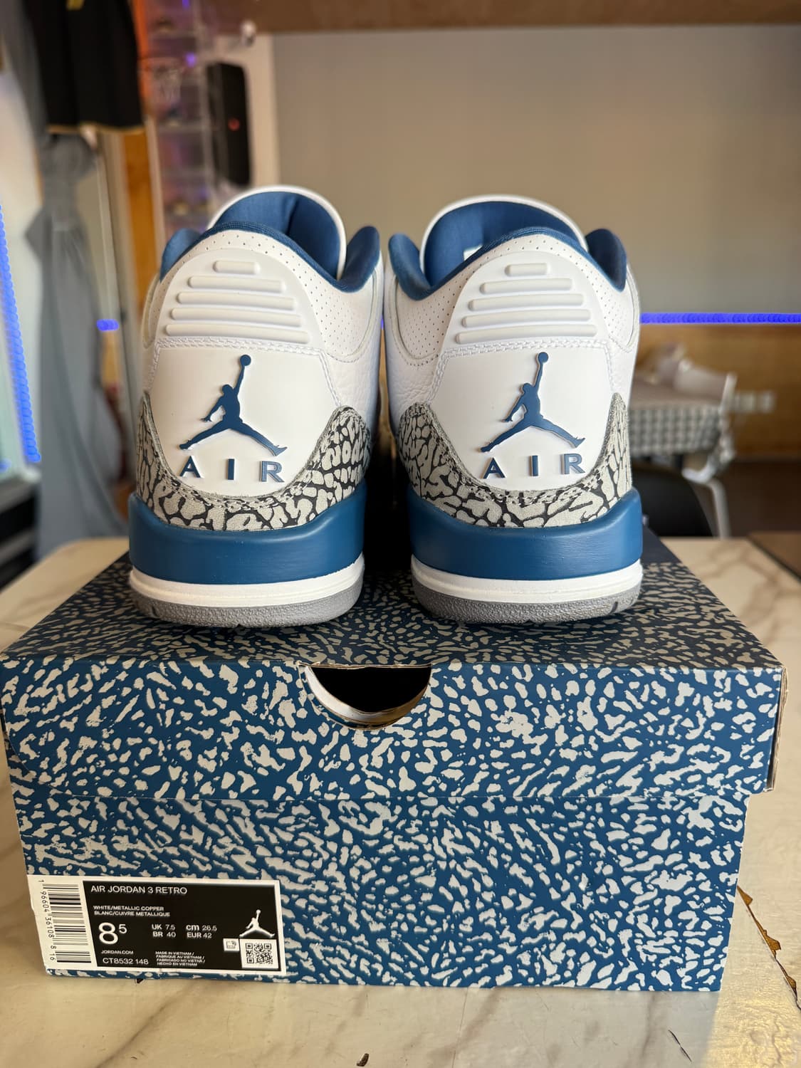 조던3 레트로 트루 블루 앤 코퍼(2023) 265 팝니다 상품이미지5