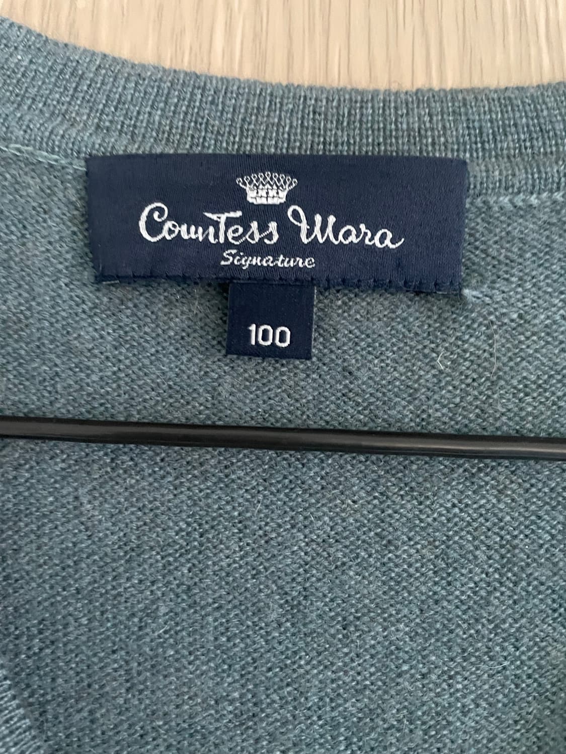 캐시미어100 청록 모리걸 하구미 베스트 상품이미지2