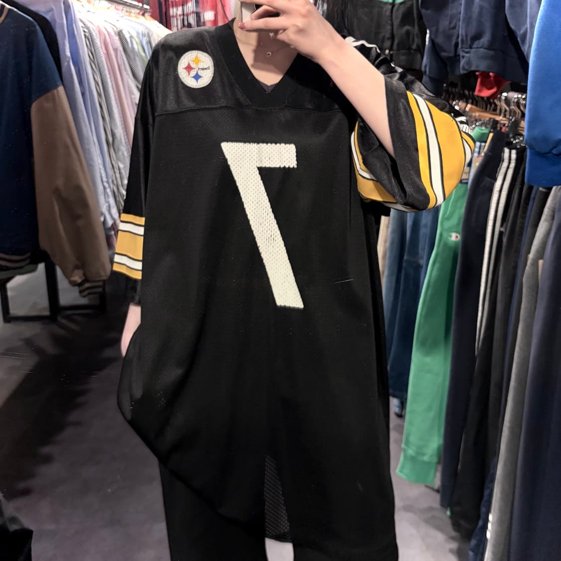[IM] NFL Puma 피츠버그 스틸러스 GONZALE NO.7 블랙 상품이미지1