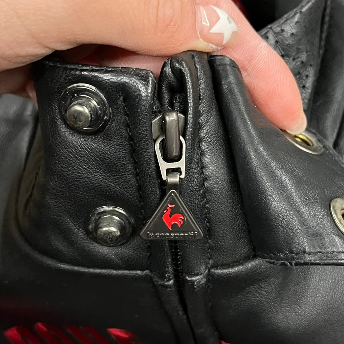 [정품/105] 르꼬끄 레이싱디테일 램스킨레더자켓 b16 상품이미지6