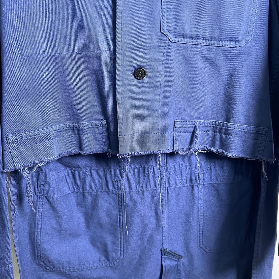 16SS 꼼데가르송 간류 언발란스 데미지 롱 자켓 M 상품이미지5