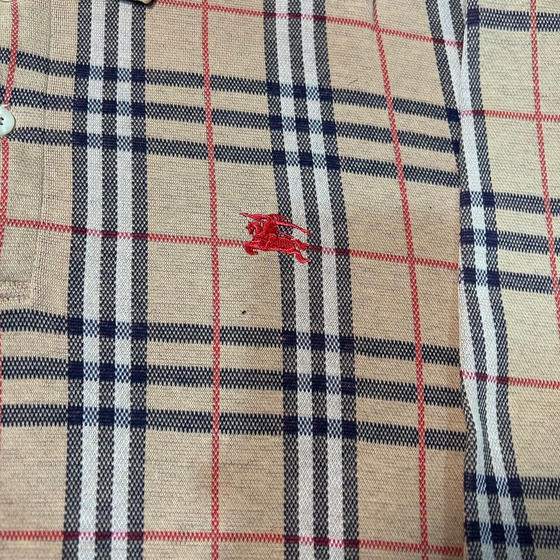 [L] 80s 버버리 노바체크 카라티 상품이미지2