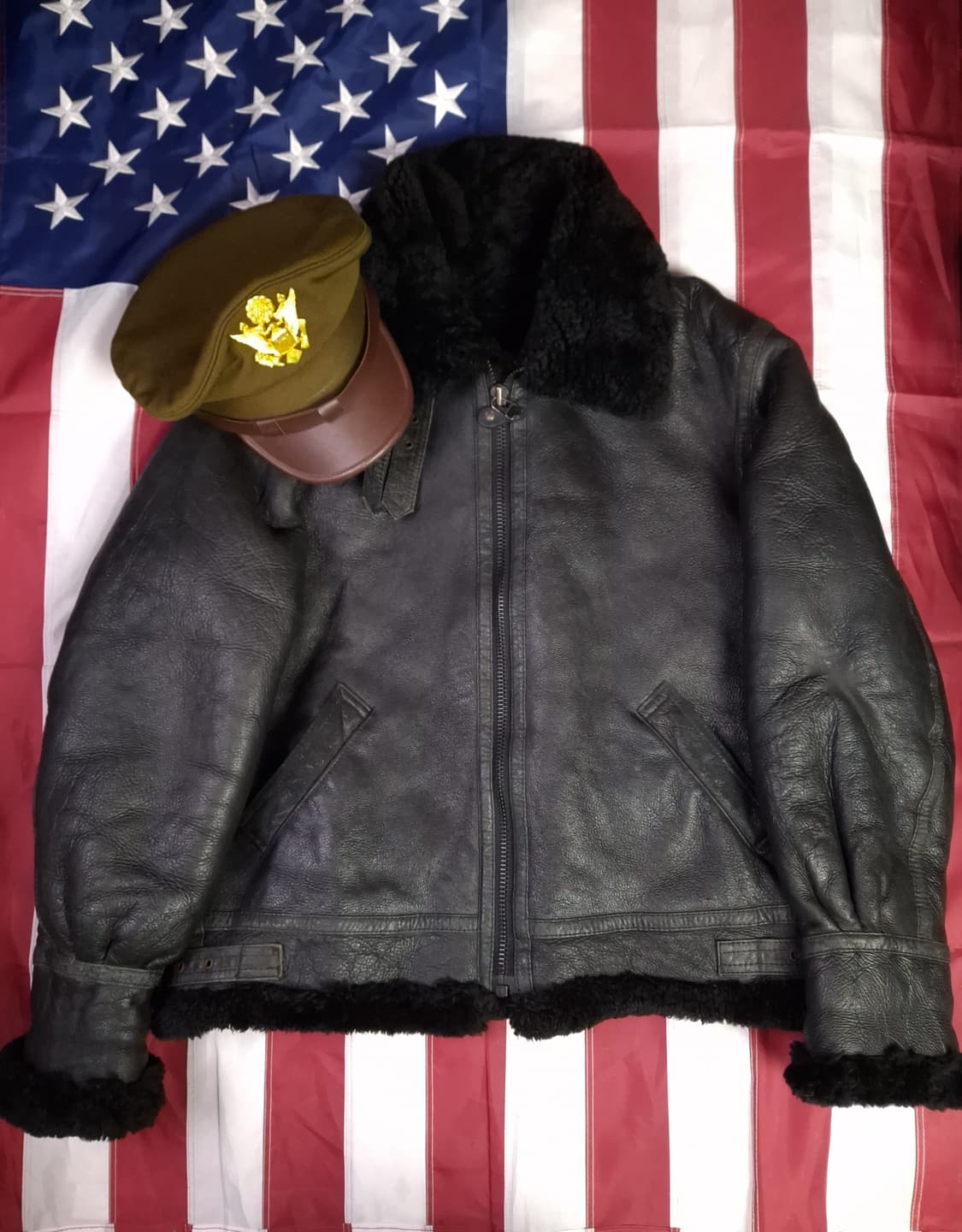 미공군 B-3 TYPE 리얼레더 항공 폭격기 무스탕 상품이미지2