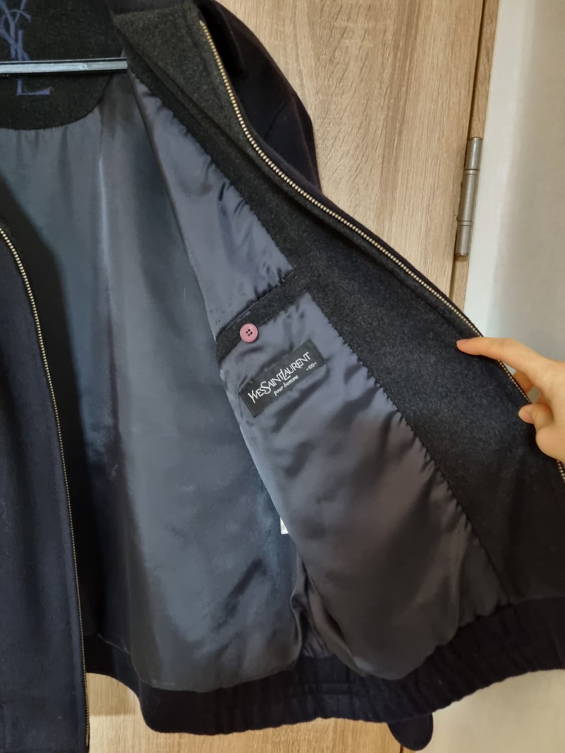 입생로랑 캐시미어 블루종자켓 상품이미지7