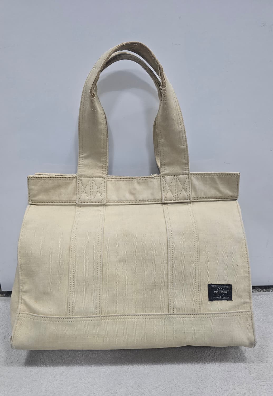 요시다포터 캔버스 베이지 토트백  상품이미지1