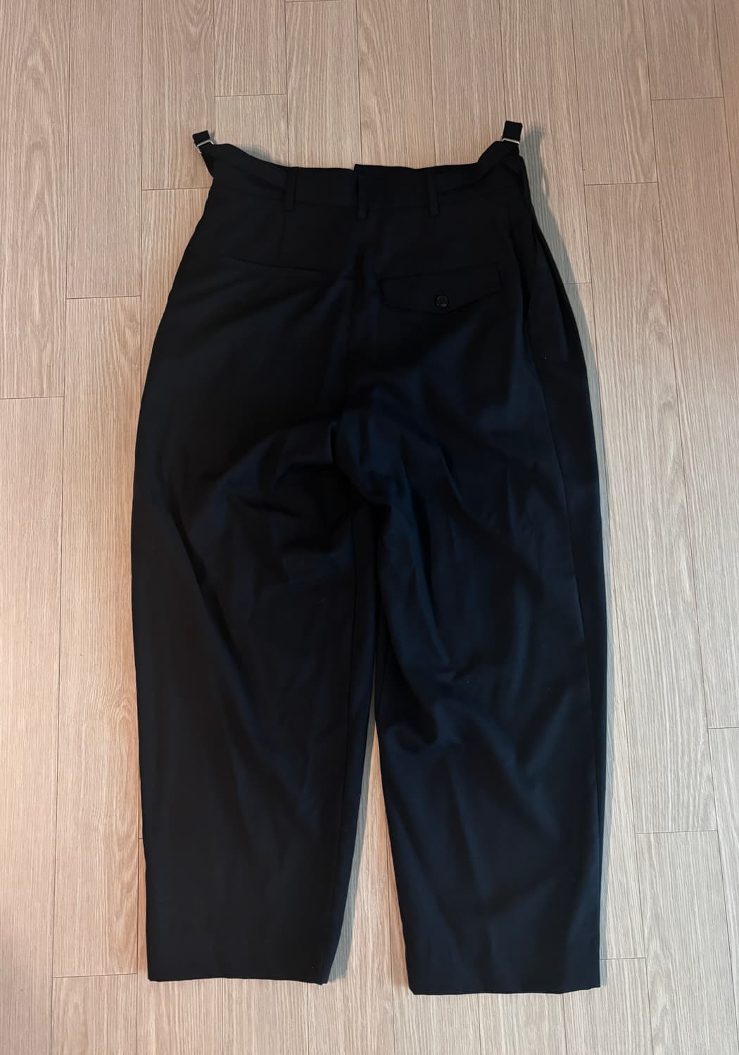 Art if acts 블랙 투턱 와이드 슬랙스 S 상품이미지2