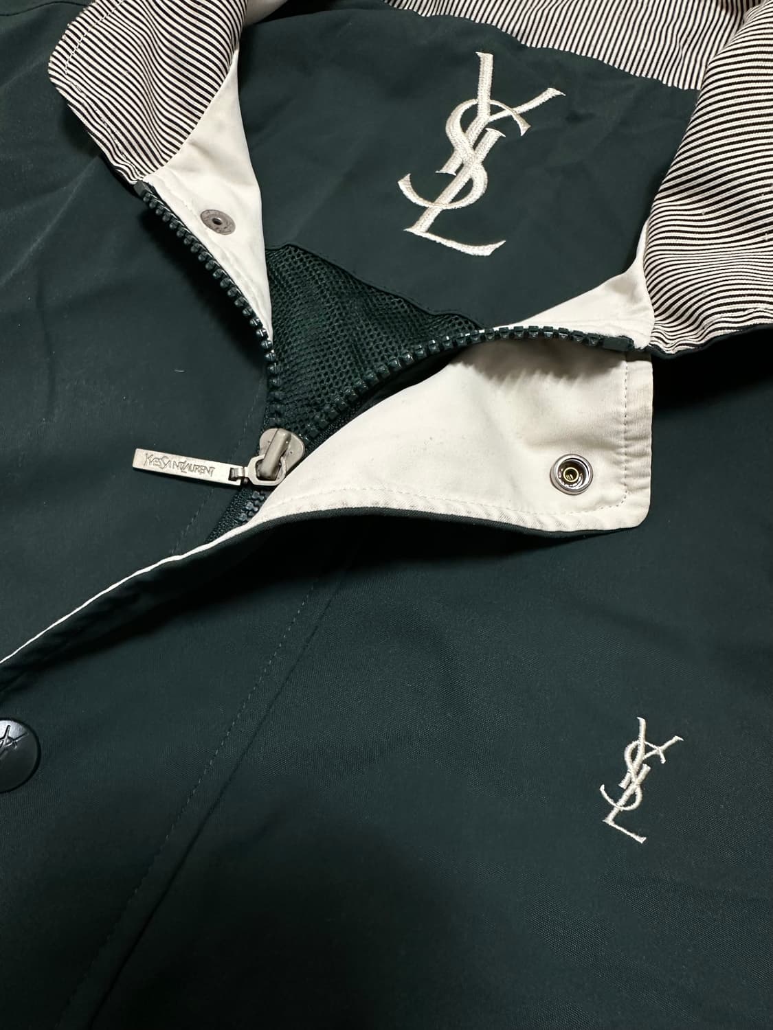 YSL 입생로랑 딥그린 블루종 자켓 상품이미지7