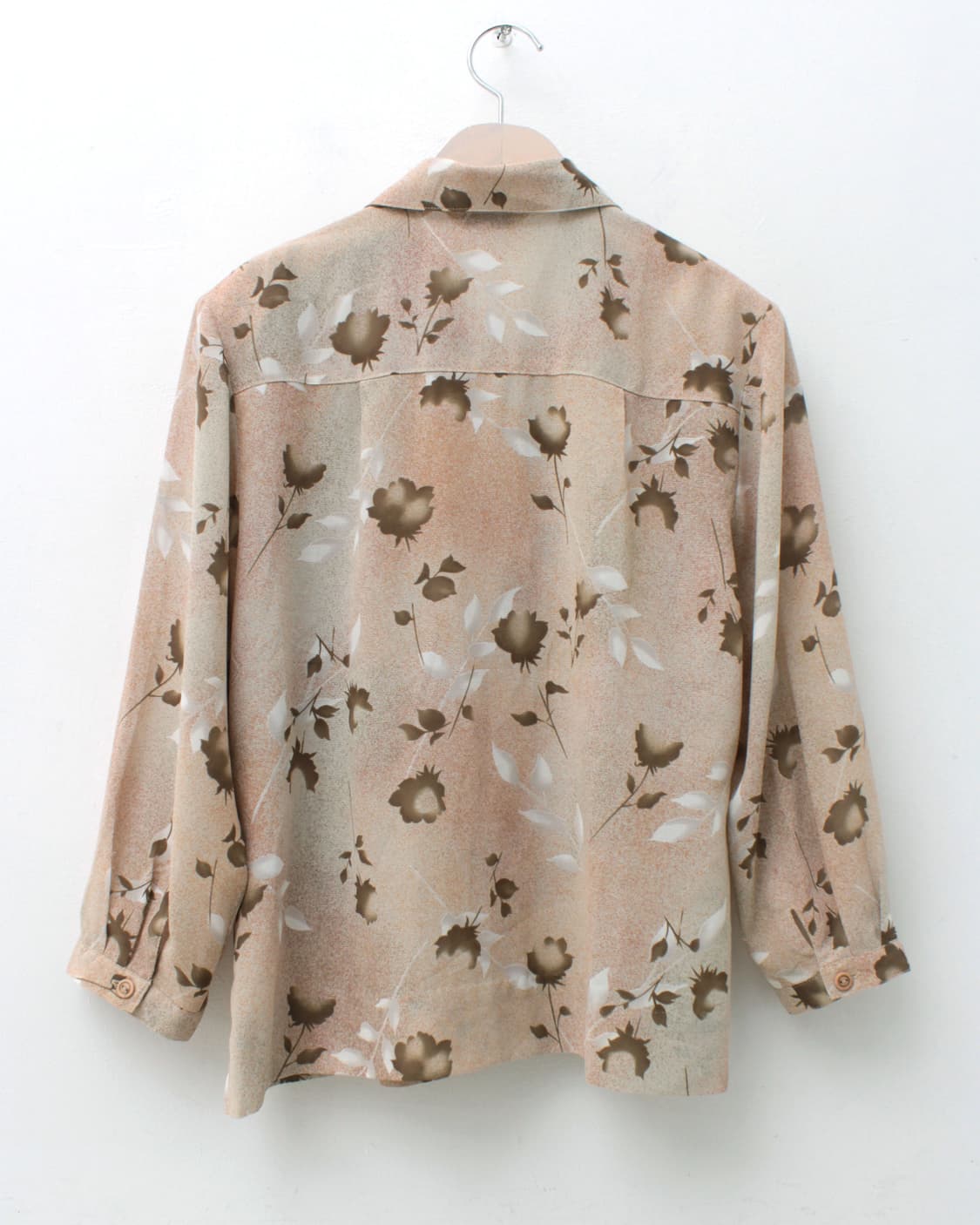 일본 빈티지 플라워 패턴 블라우스 상품이미지8