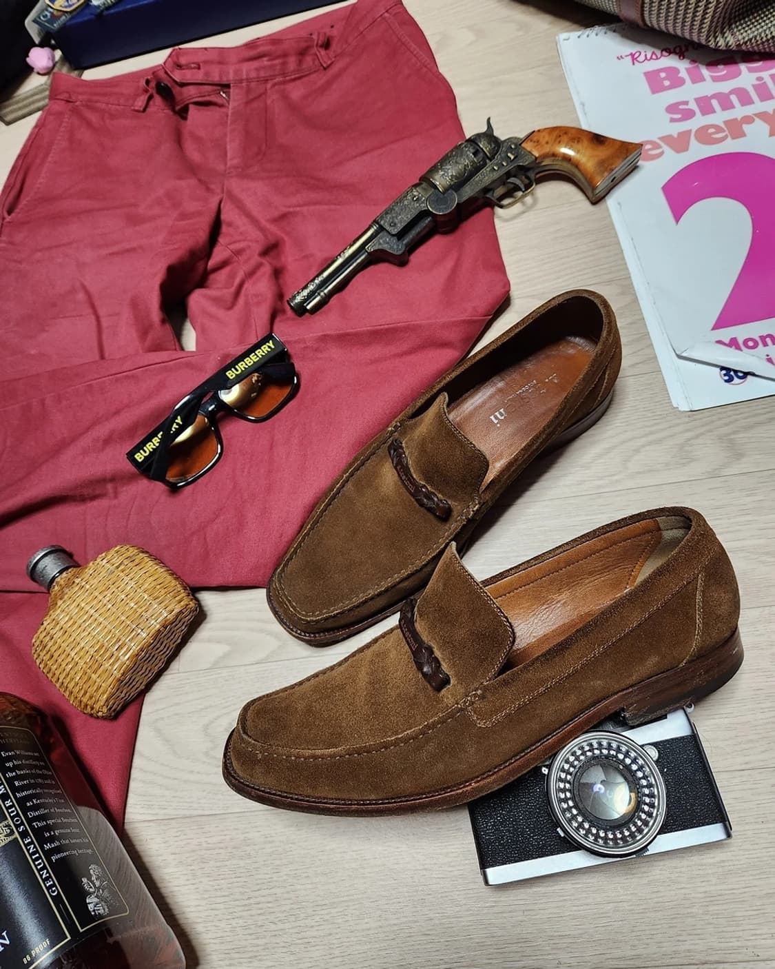 (ITALY)a.testoni 세미 스퀘어 토 라스트 스웨이드 테스토니  상품이미지1