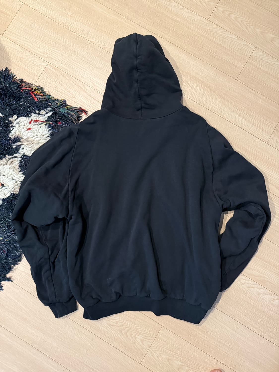 [L] 이지 갭 후드 집업 블랙 상품이미지2