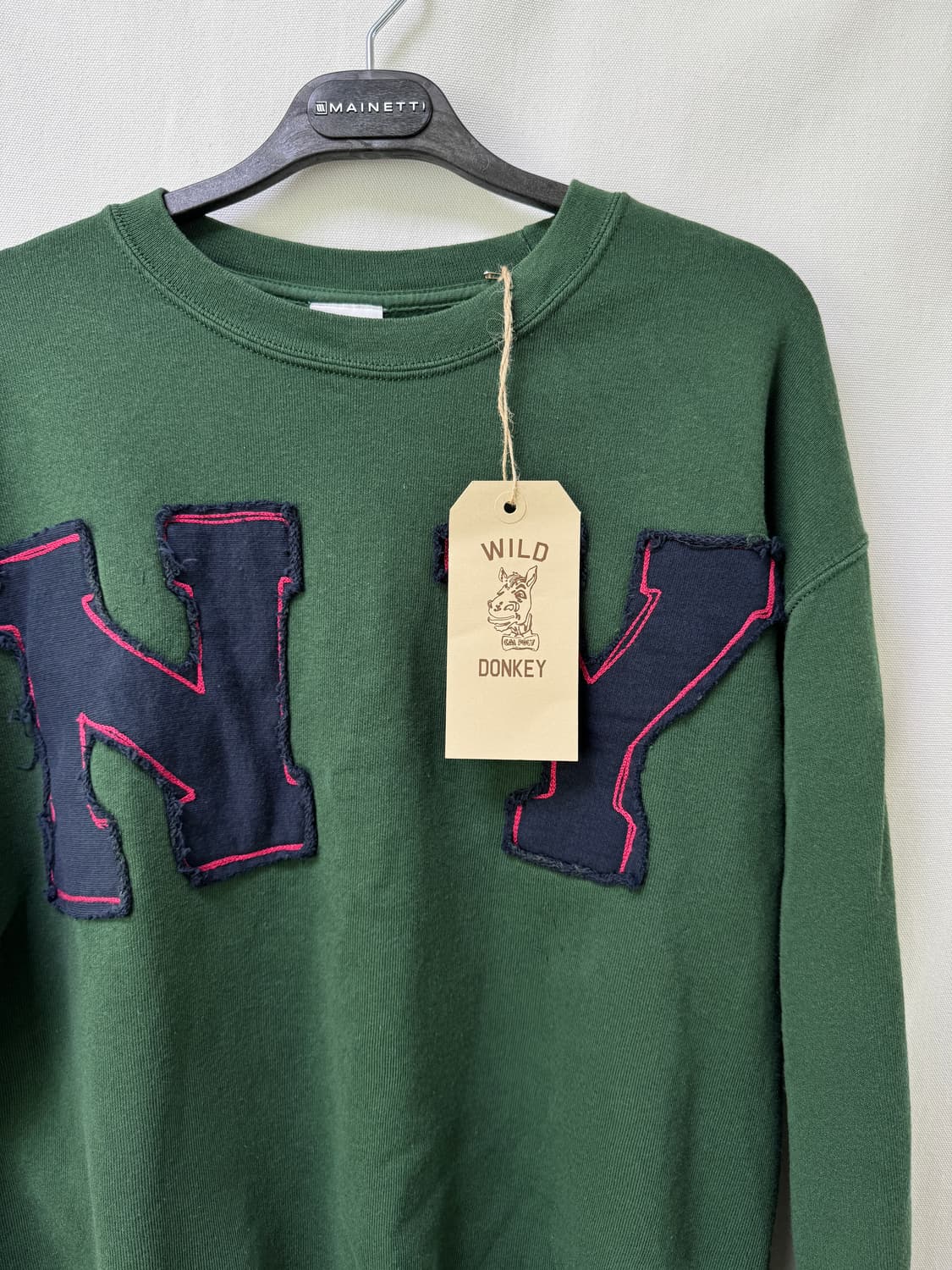 와일드동키 WILD DONKEY 뉴욕 맨투맨 그린 상품이미지2