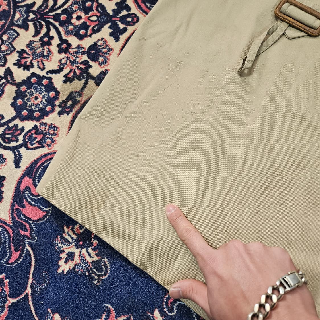 버버리(Burberry) 빈티지 오리지널 라글란 벨티드 트렌치코트 상품이미지5