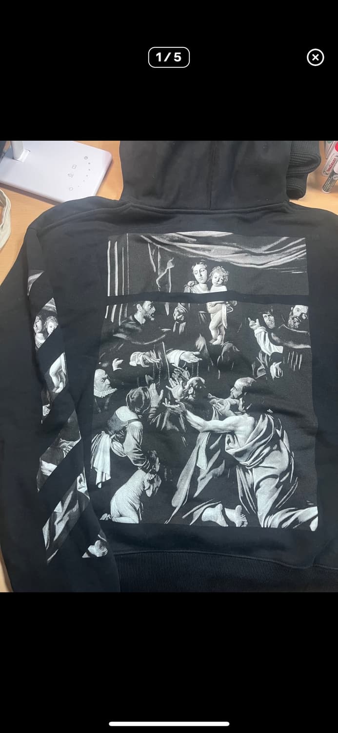 오프화이트 카라바조 후드티 상품이미지2