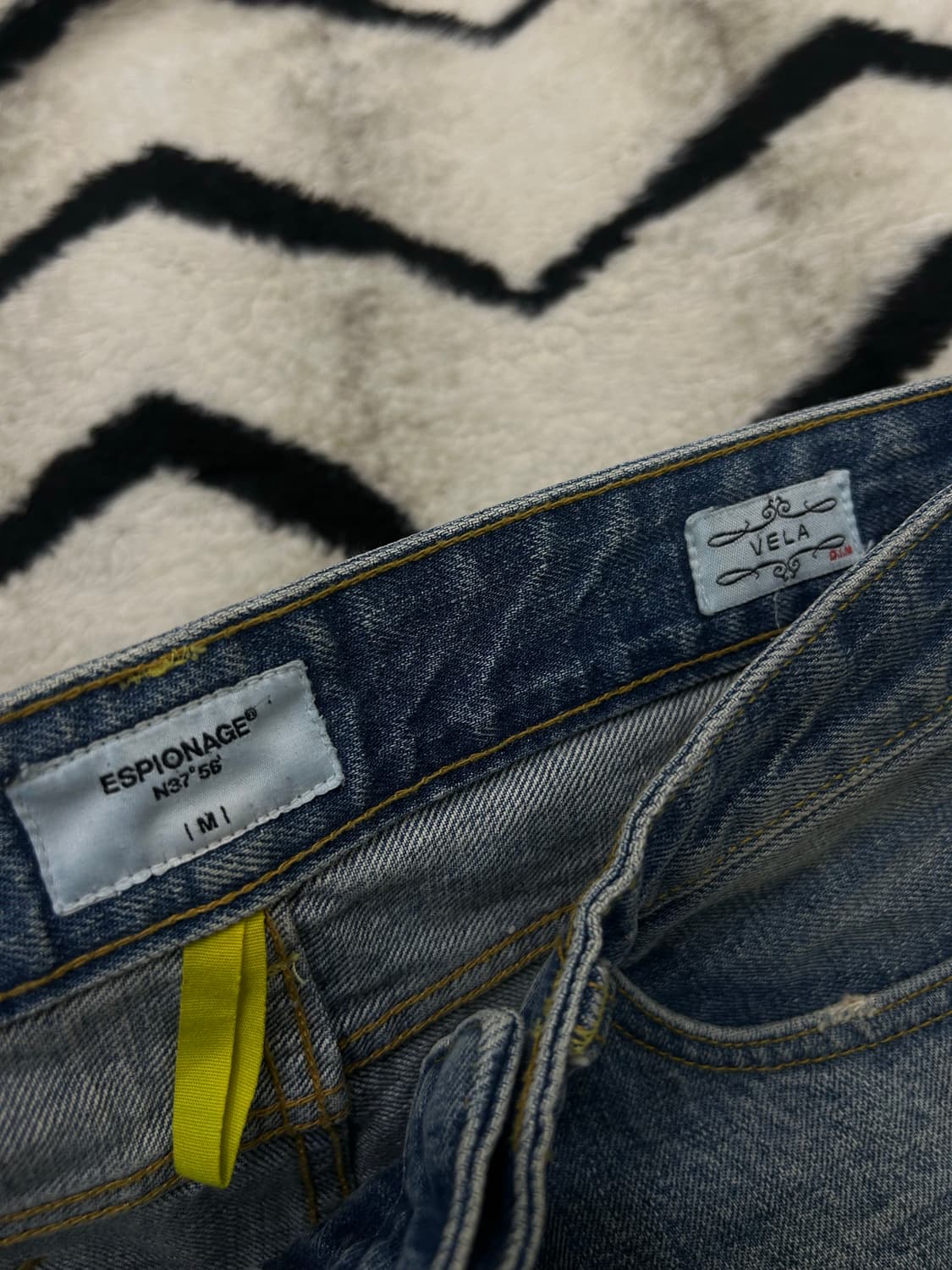 [M]에스피오나지x데님인디고마스터 슬림 스트레이트핏 데님  상품이미지4