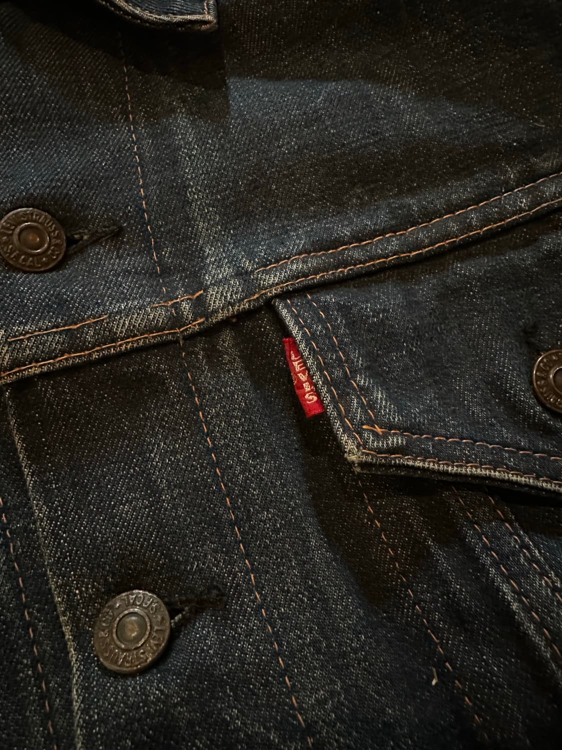 70s USA Levis 70505 Big E Denim Jacket 상품이미지4