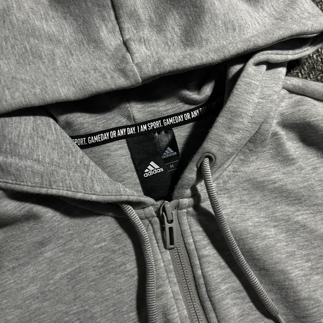 [M] ADIDAS 아디다스 크롭 후드 집업 상품이미지3