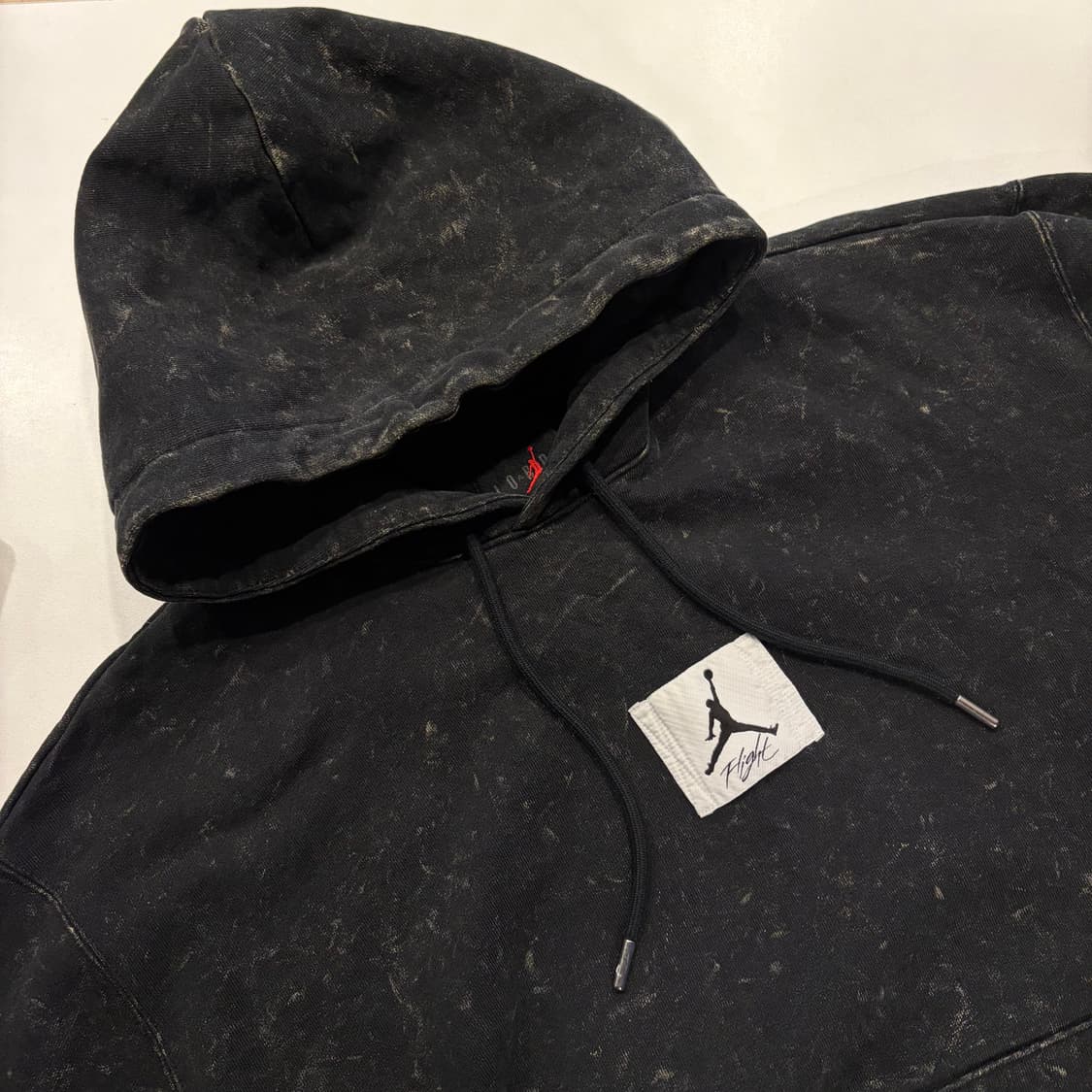 [2XL] 조던 에센셜 플라이트 블랙 워싱 스웻 후드티 D484 상품이미지3