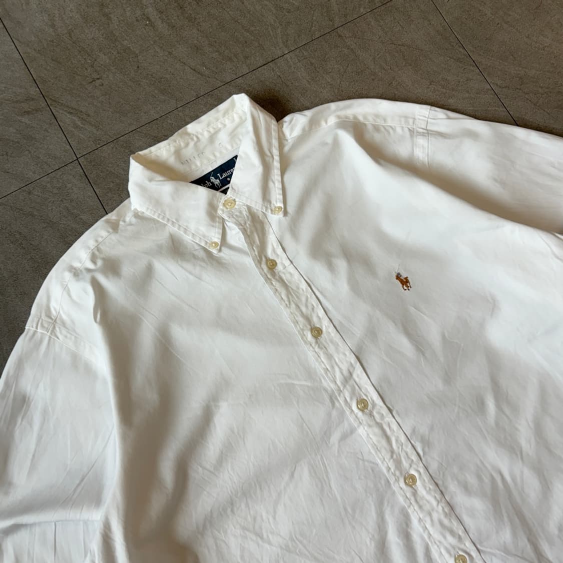 폴로 정품 화이트 멀티 포니 로고 포플린 셔츠 상품이미지2