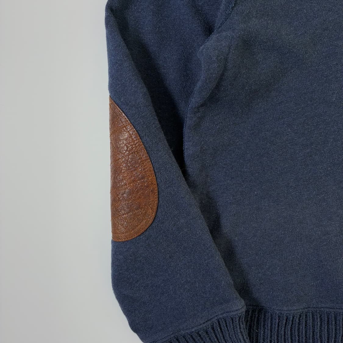 Polo  폴로 랄프로렌 코튼 엘보 레더 패치 숄카라 니트 상품이미지4