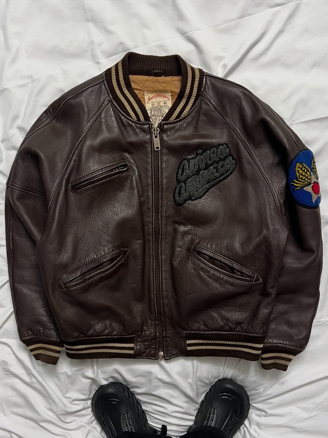 아비렉스 트랙필드 가죽자켓 상품이미지2