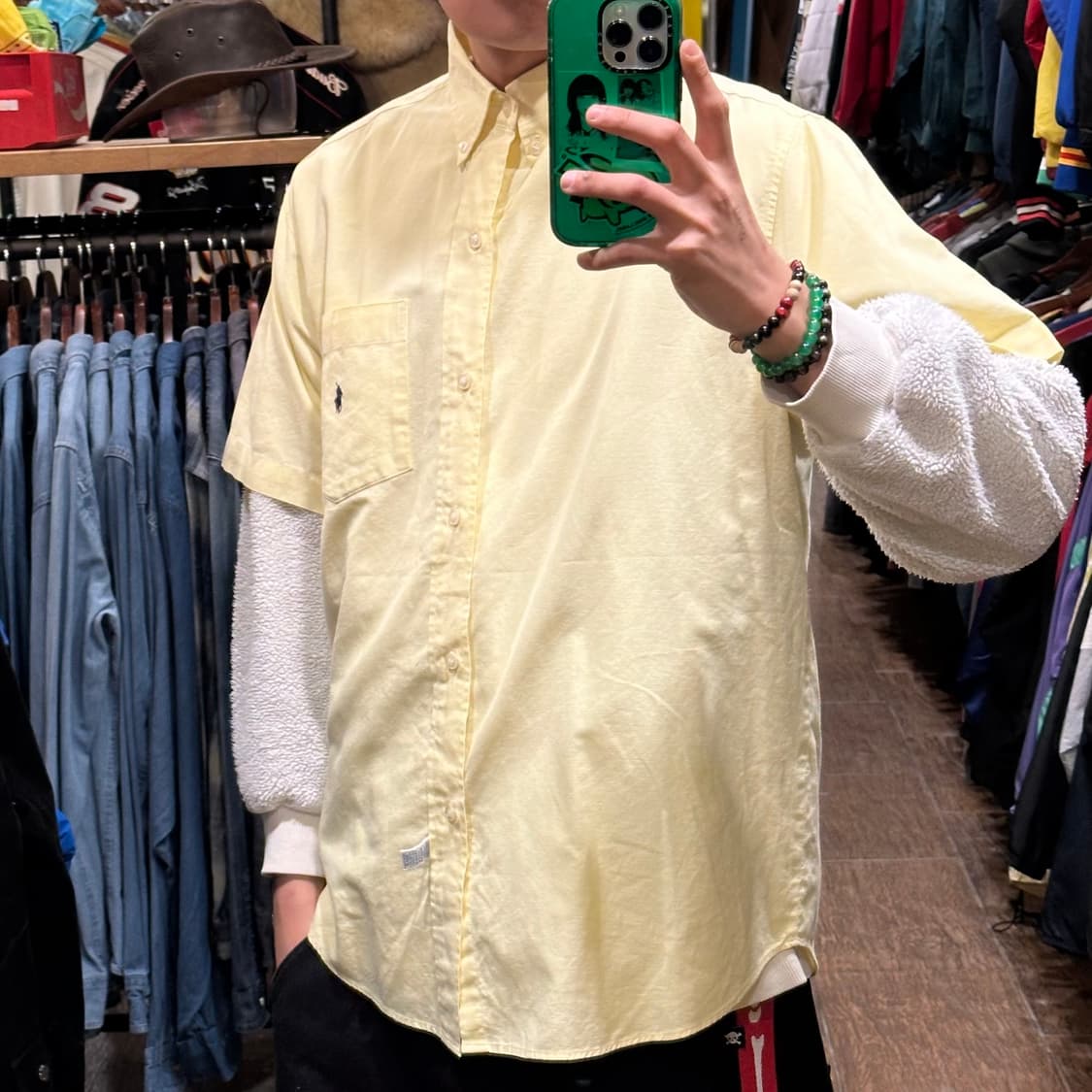 [HI] 폴로 랄프로렌 반팔셔츠 옐로우 상품이미지3