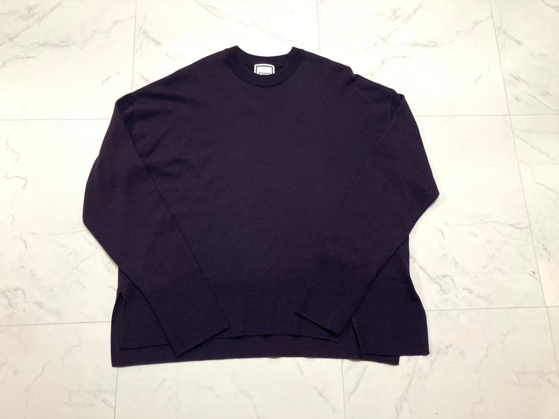 우영미 19FW 밑단 절개 니트 스웨터 46, 100-105 상품이미지1