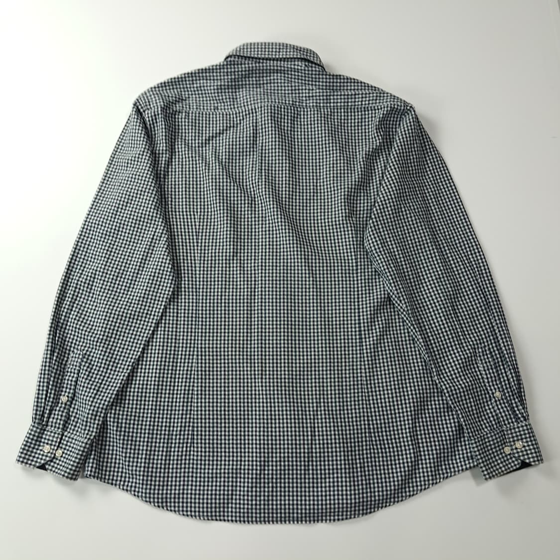 CK434 XL 바버 마이크로체크 테일러드핏 셔츠 남방 상품이미지7