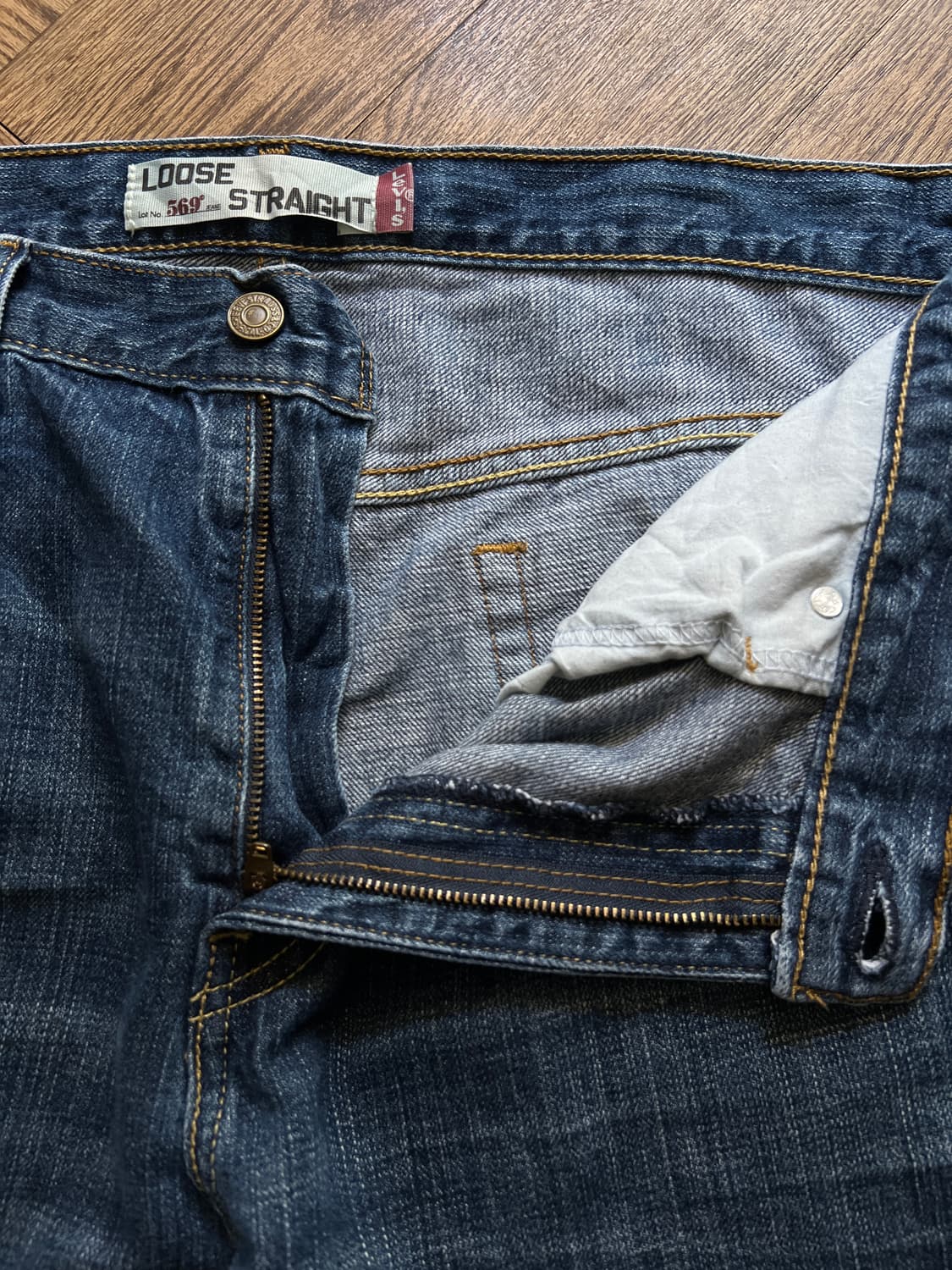 [34]리바이스 569 와이드핏 빈티지 워싱 데님 팬츠 상품이미지3