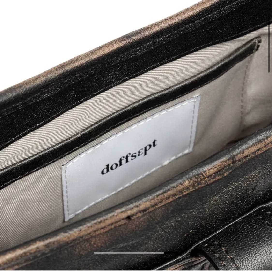 [새상품] 도프셉 Lambskin Vintage Hobo Bag 레더백 상품이미지5