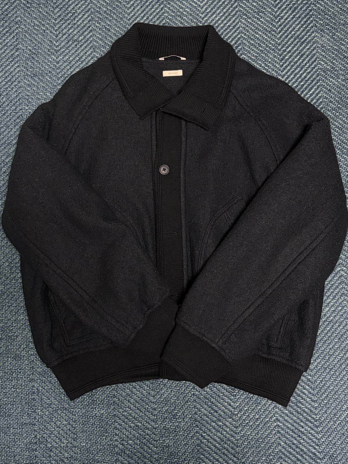 자라 콤비 리브 칼라 점퍼 상품이미지1