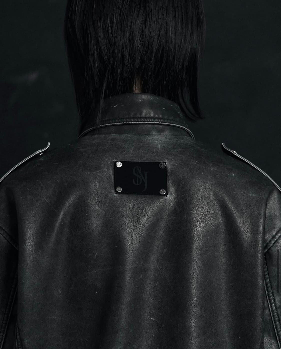 시너진 빈티지 레더자켓 블랙 상품이미지2
