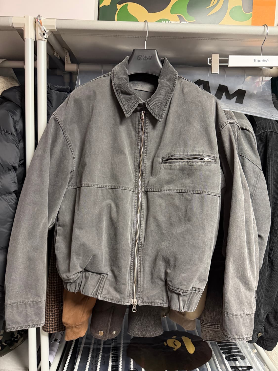 노운 워크자켓 1사이즈 차콜 상품이미지1