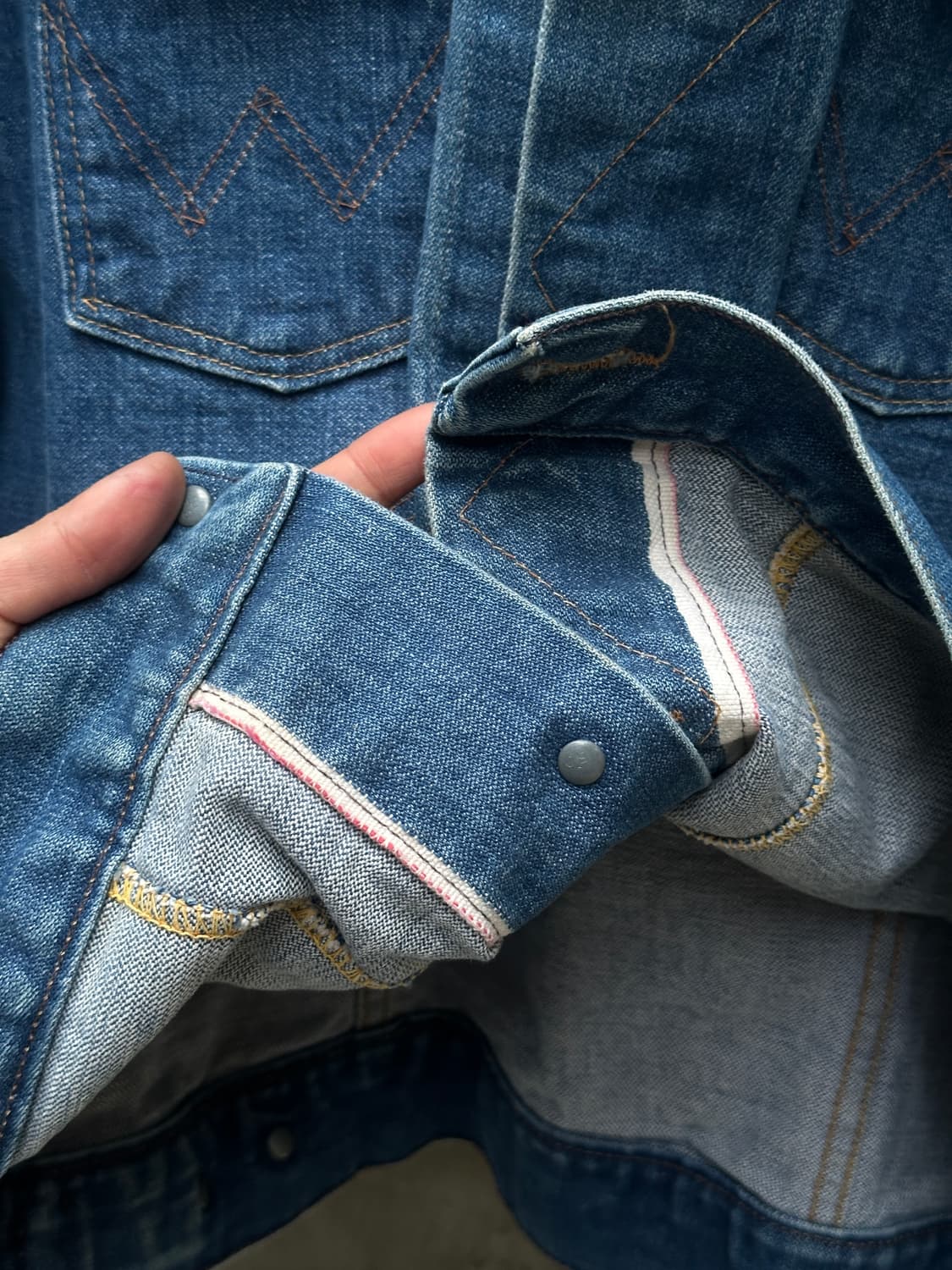 70’s USA Made 랭글러 126MJ 셀비지 데님 자켓 상품이미지9