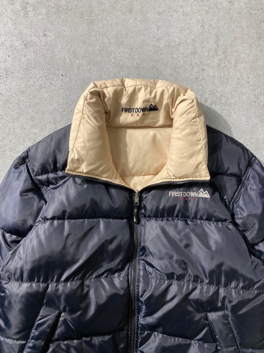 [L] 90s First Down 퍼스트다운 리버서블 덕다운 패딩 상품이미지3