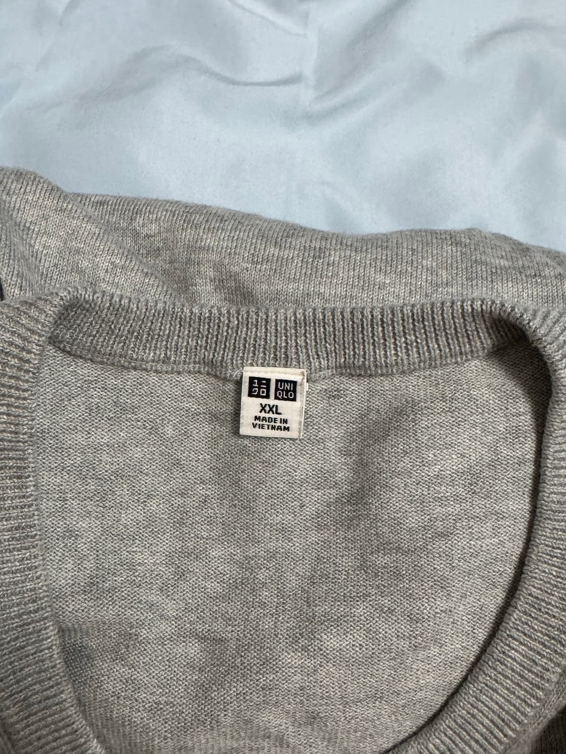 유니클로 UV PROTECTION크루넥가디건(긴팔) 그레이 XXL 상품이미지4
