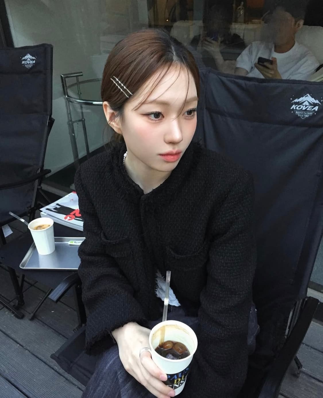 언앤써드미스테리 트위드 자켓 블랙 상품이미지2