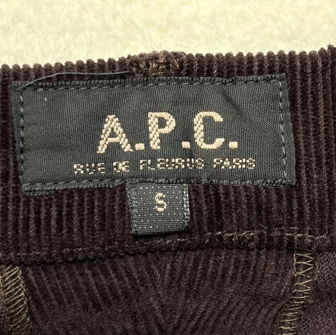 A.P.C. 브라운 코듀로이 팬츠 S 상품이미지4